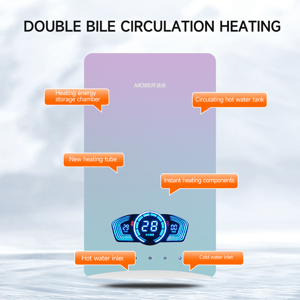 Instant Electric Water Heater With Smart Voice Control And Touch Screen Fast Heating