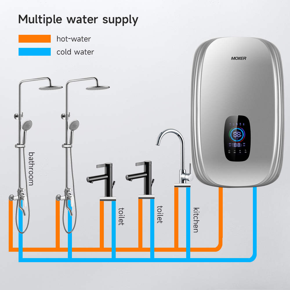 220V 230V Whole House High Efficiency Constant Temperature Large Flow Shower Water Heater