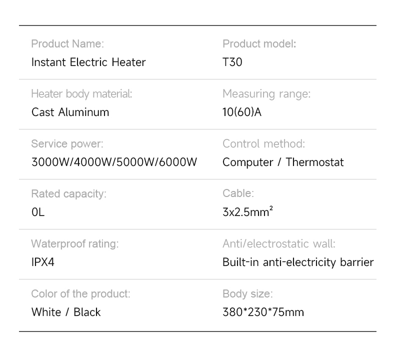 water heater for homes