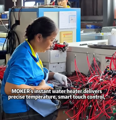 MOKER’s Smart Instant Heating water heater is designed for efficiency-driven modern homes