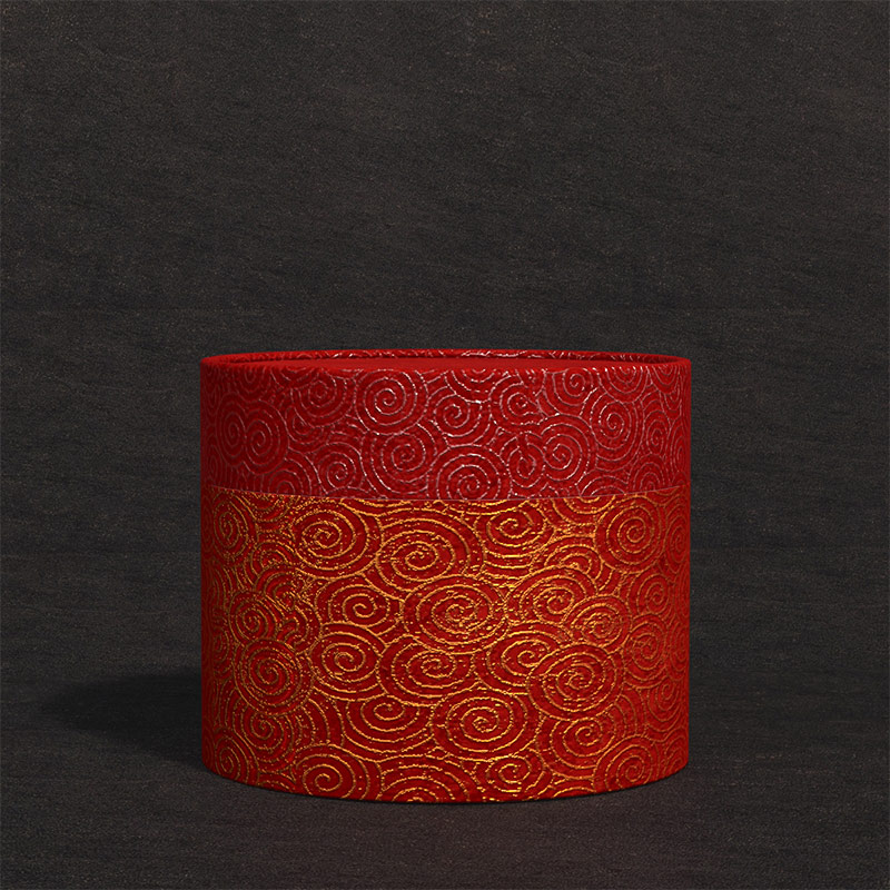 Paper Cylinder Mockup Recycled Red Cardboard Tubes Box