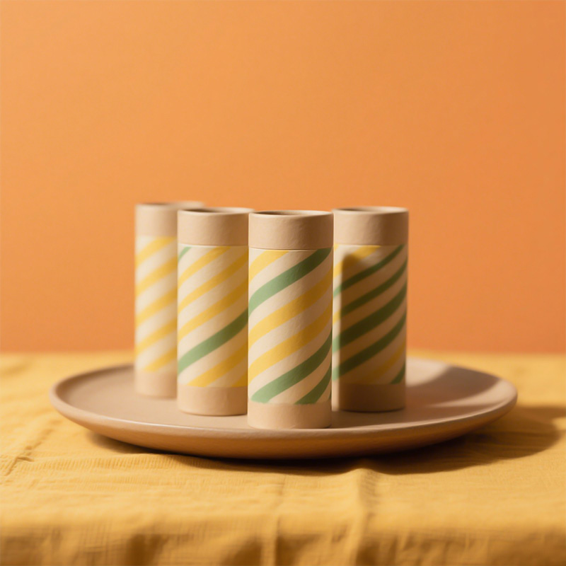 Cardboard Cylinder Gift Boxes Packaging Tubes For Concrete