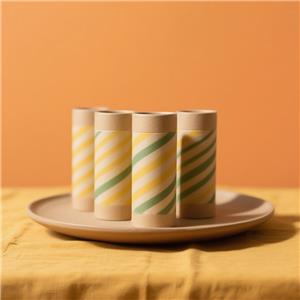 Cardboard Cylinder Gift Boxes Packaging Tubes For Concrete