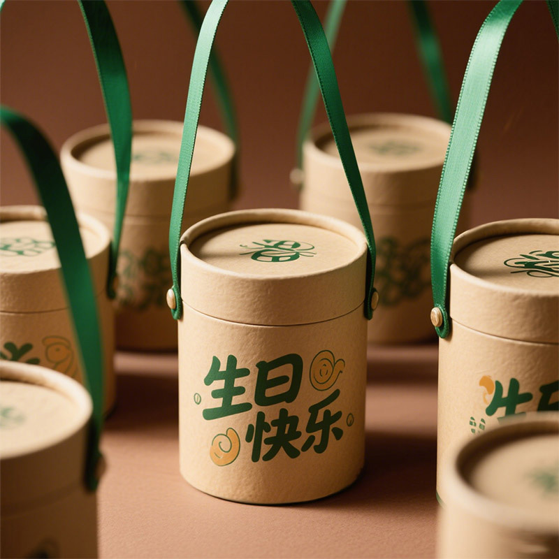 Cylindrical Gift Wrap Tube Box