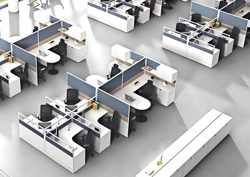 Semi-Enclosed Office Area