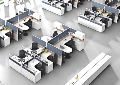 Semi-Enclosed Office Area