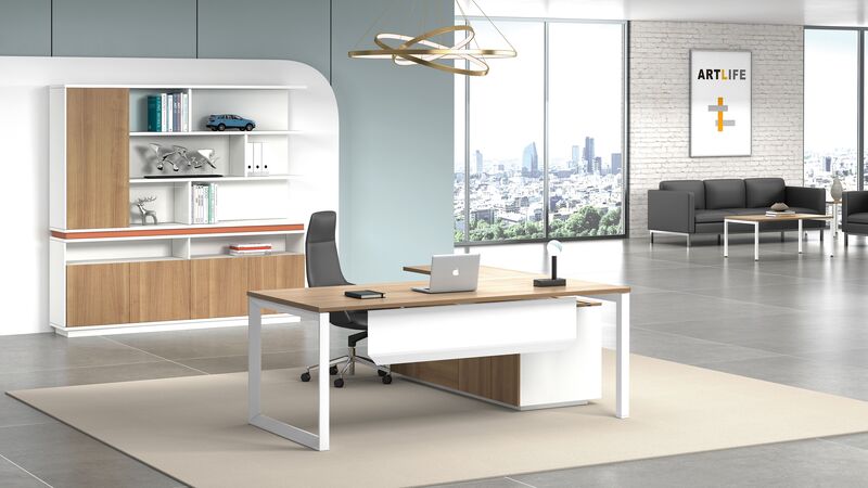 The G Series Executive Desk is a high-quality office furniture solution designed