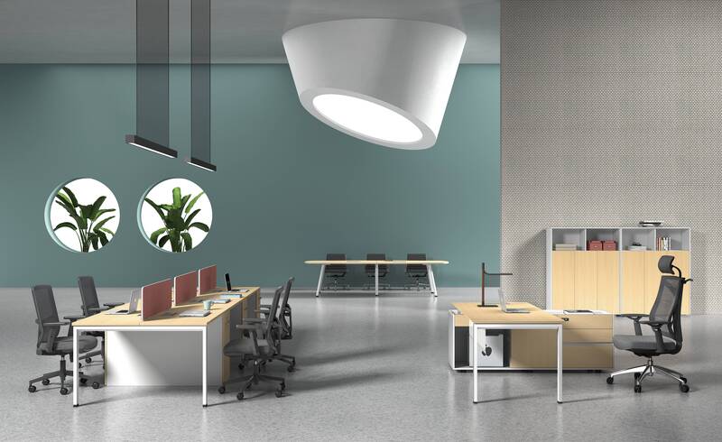The G Series Executive Desk is a high-quality office furniture solution designed