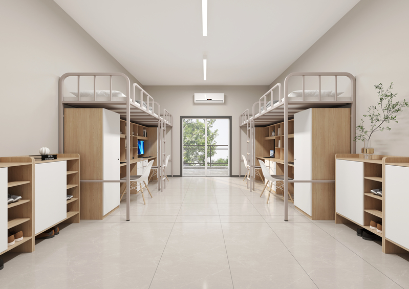 Dormitory 4-person bunk bed (iron frame)