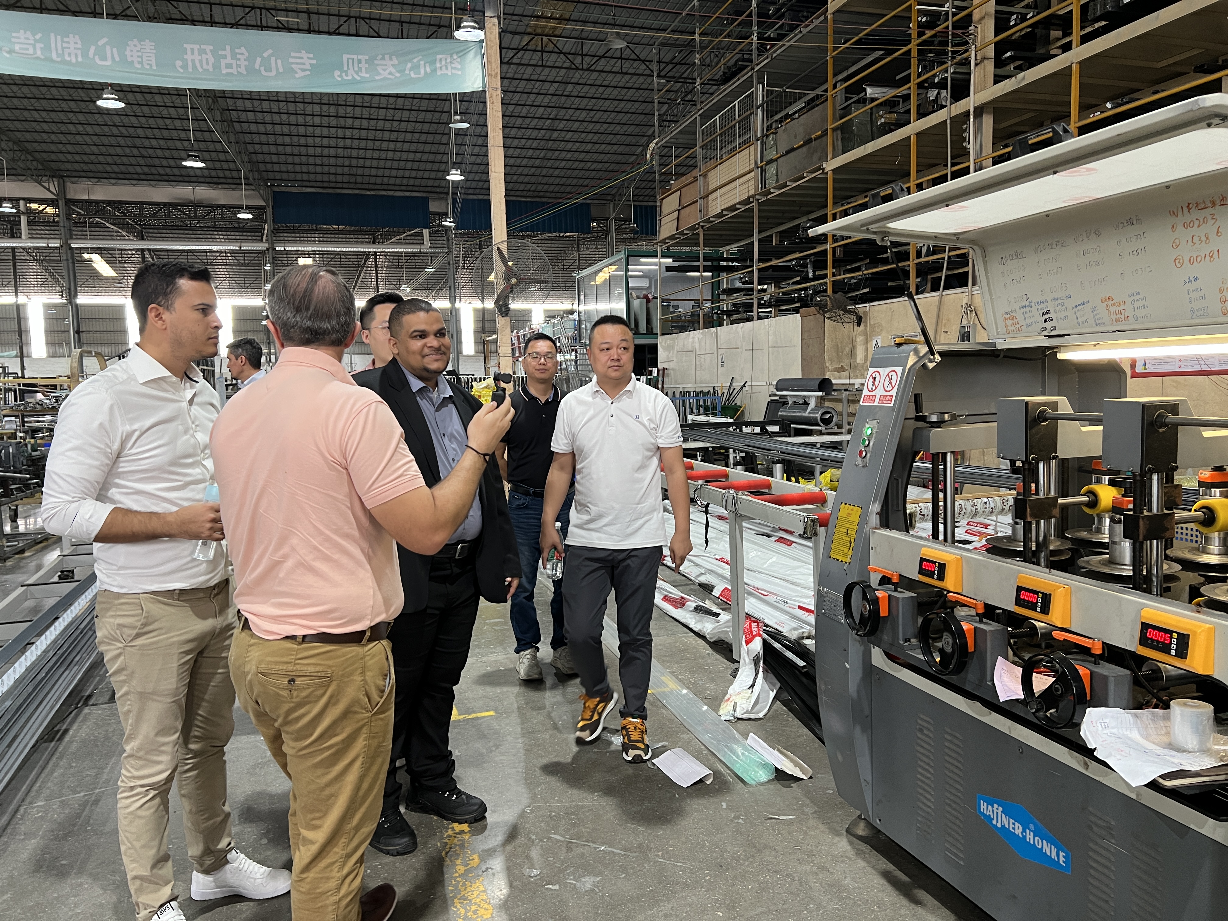 Customers from Brazil visited