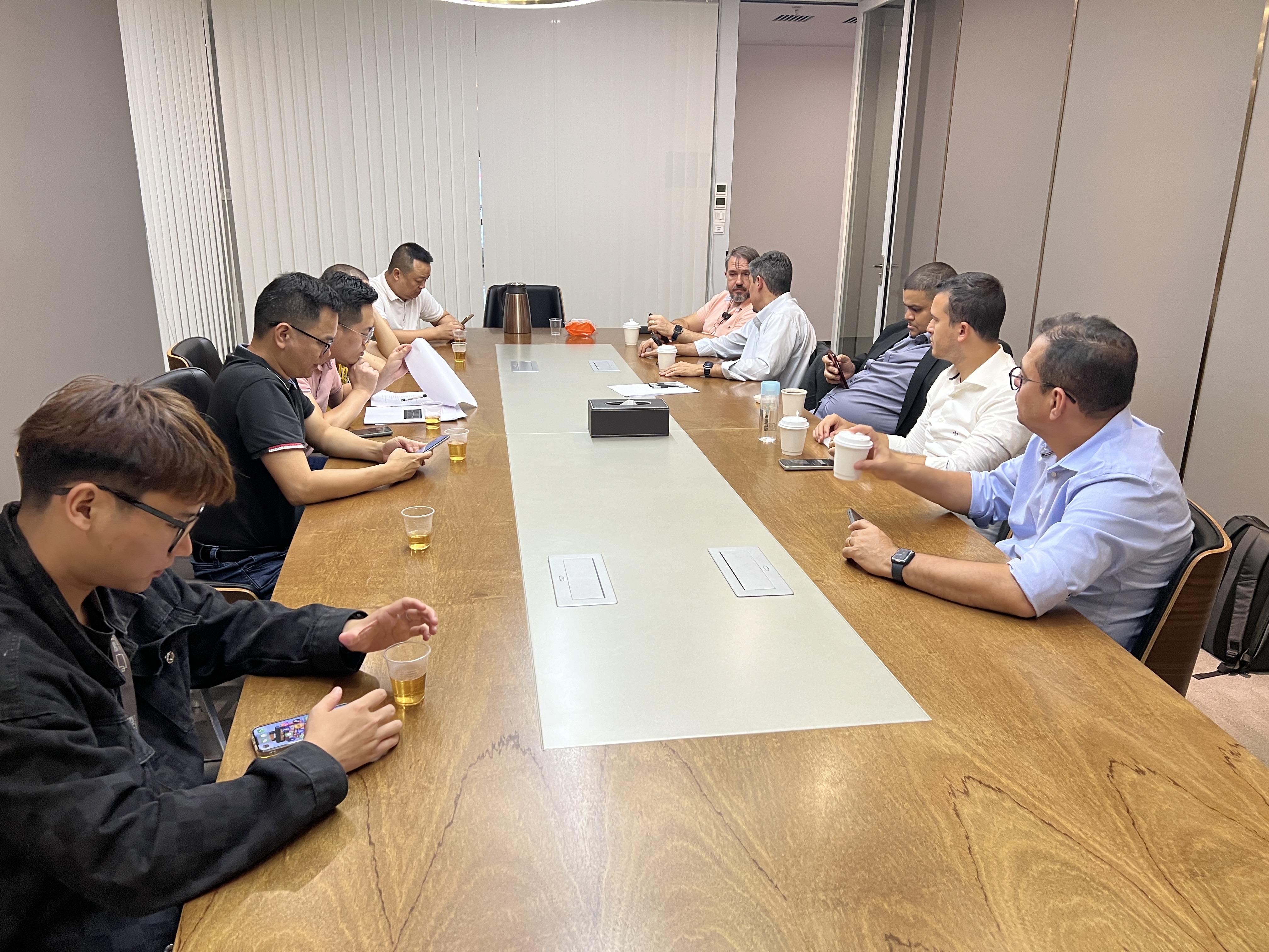 Customers from Brazil visited