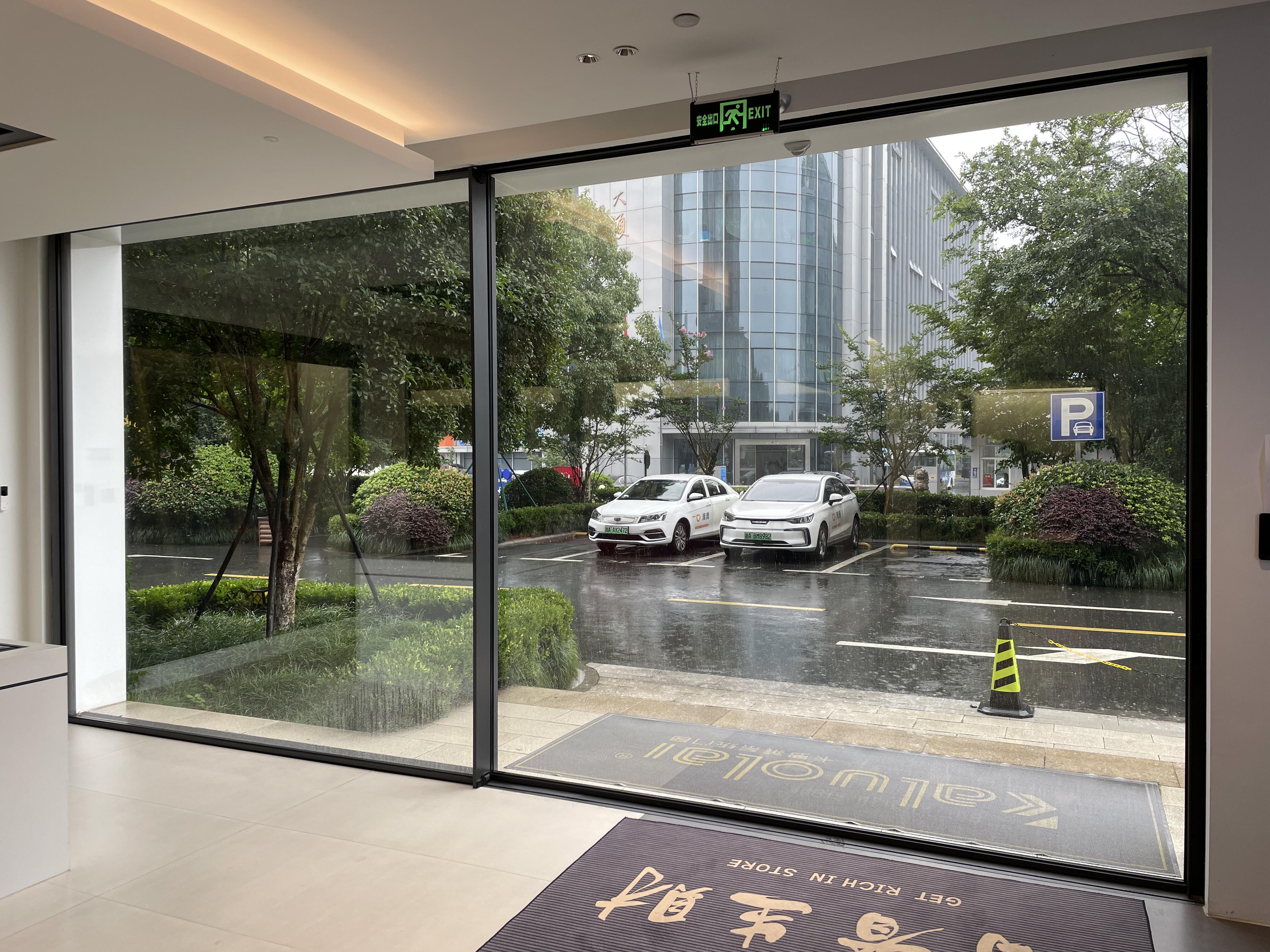 glass door