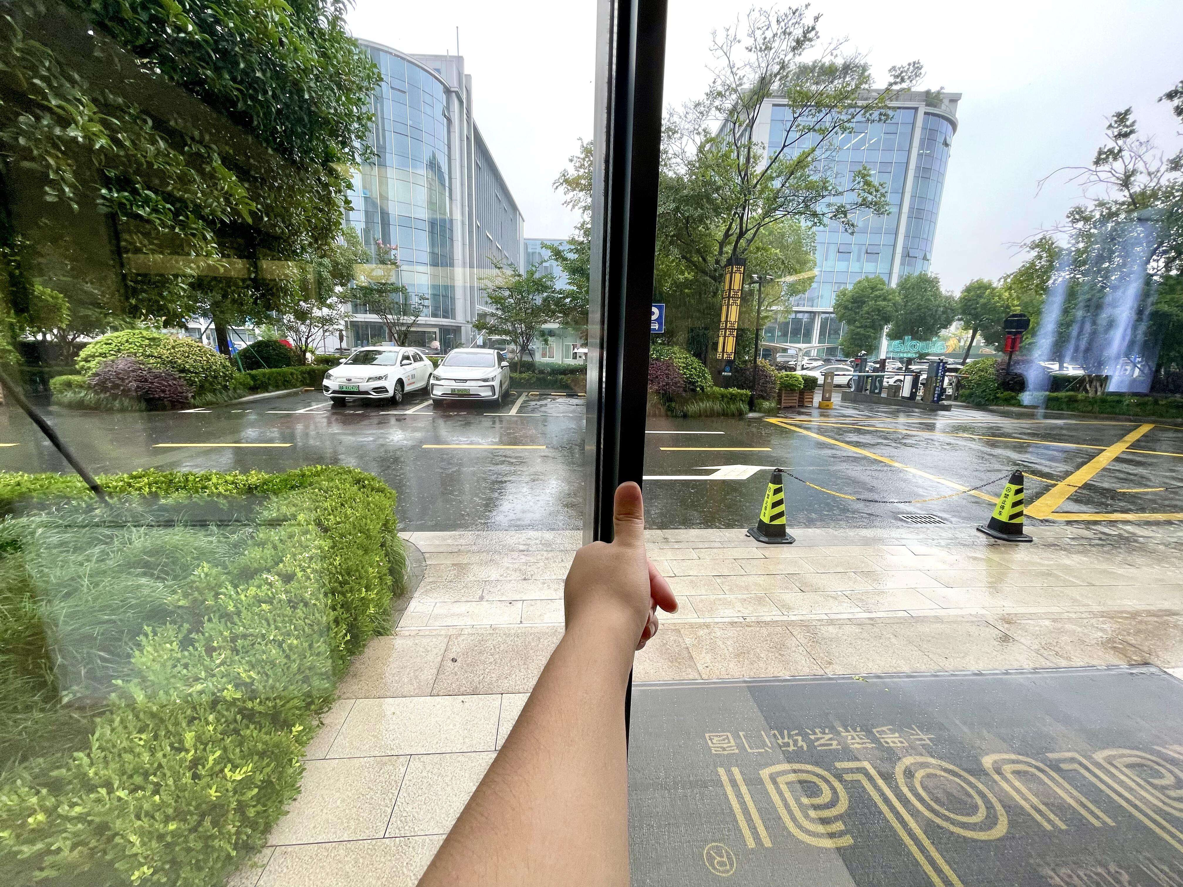 glass door