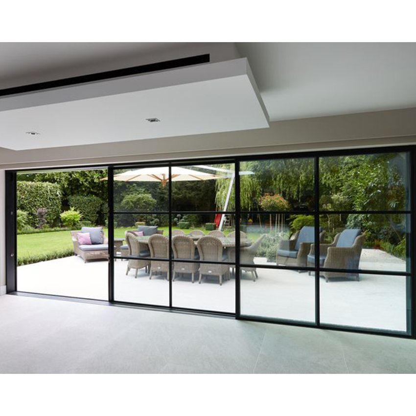 Sliding Door Soundproof Thermal Break Double Patio Aluminum Sliding Glass Doors Panoramic door