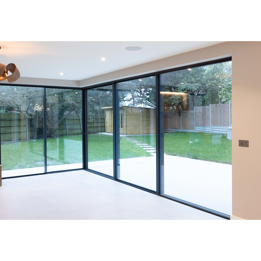 Sliding Door Luxury Partition Wall Sliding Door Thermal Break Heavy Duty Double Glass Aluminum Panoramic door