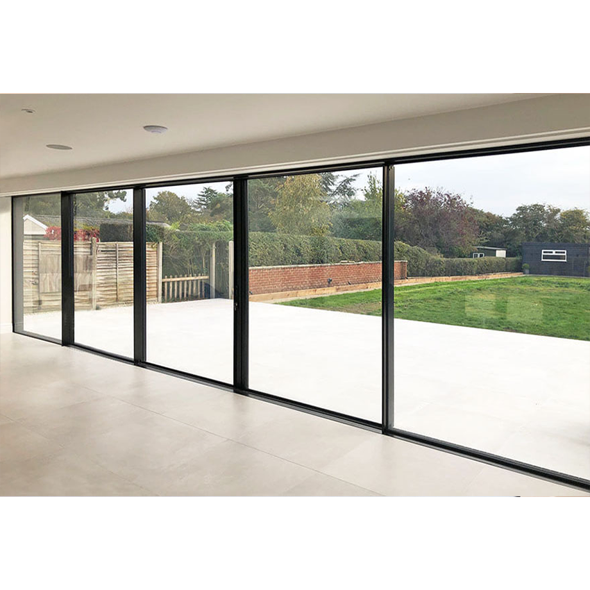 Sliding Door Hurricane Impact Aluminum Sliding Glass Doors for Patio Heat and Cold Insulation Panoramic door