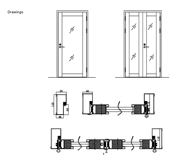 Apartment Entry Door for Residential Buildings