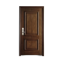 Steel Wood Security Door for Residential Entrances