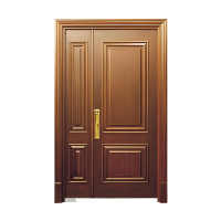 Steel Wood Security Door for Residential Entrances