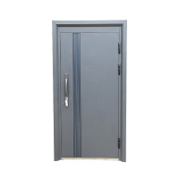 Grade B Steel Wood Security Door for Residential Entrances