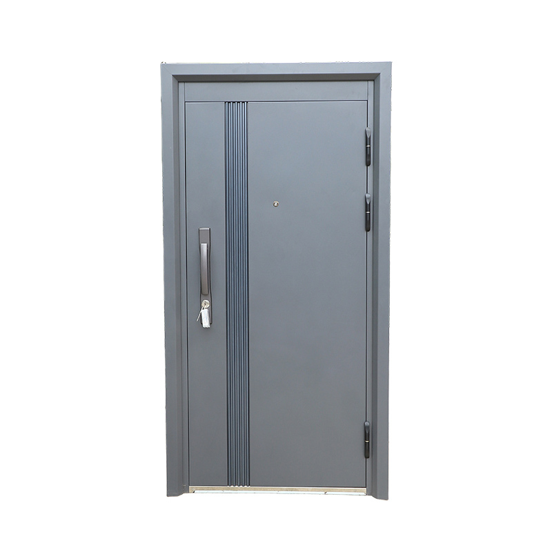 Grade B Steel Wood Security Door for Residential Entrances