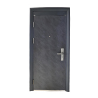 Grade C Steel Wood Entry Door for Residential Security