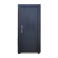 Grade C Steel Wood Entry Door for Residential Security