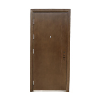 Grade D Steel Wood Security Door for Residential Entrances