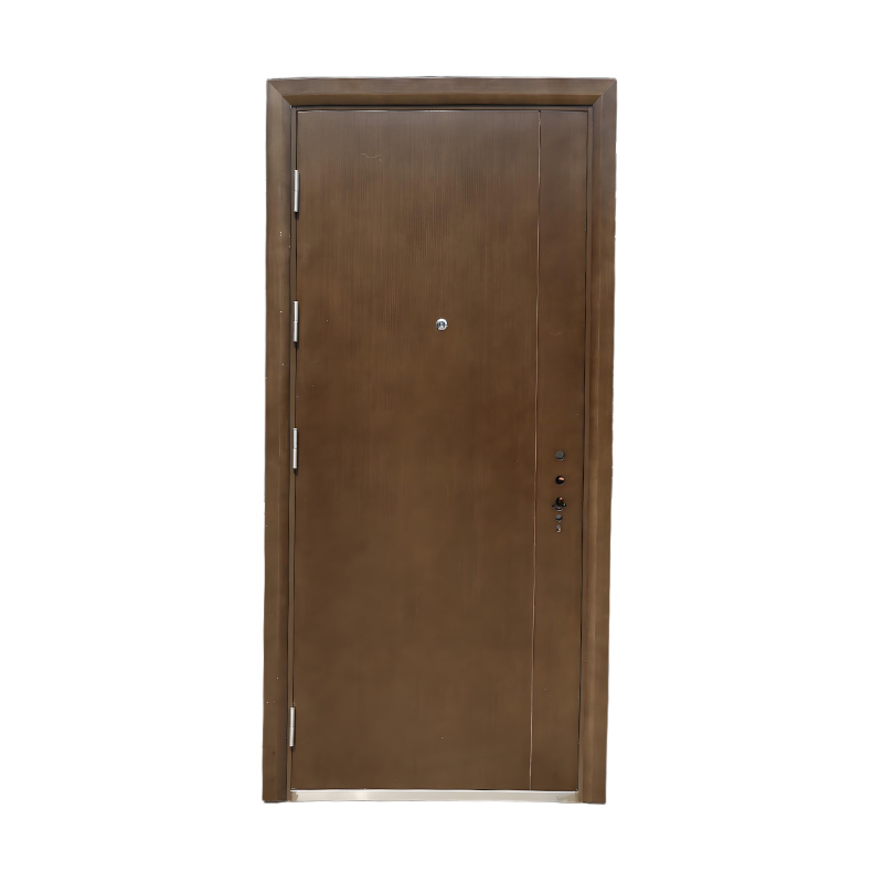 Grade D Steel Wood Security Door for Residential Entrances