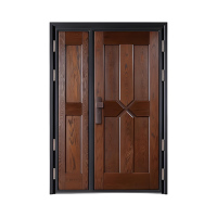 Steel Wood Armored Security Door for Residential Entrances
