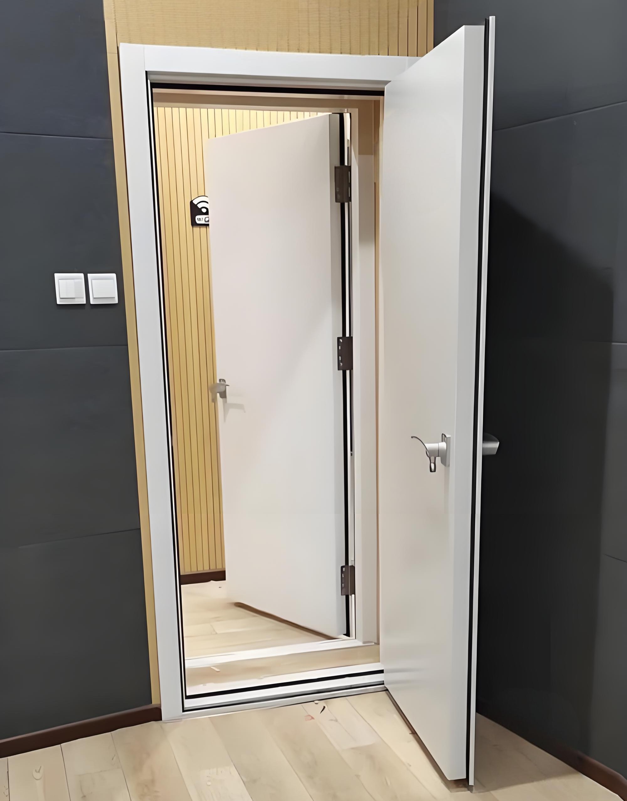 Steel Soundproof Sliding Door for Industrial Noise Control