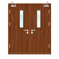 BS Certified Wooden Fire Door for Fire Rated Buildings