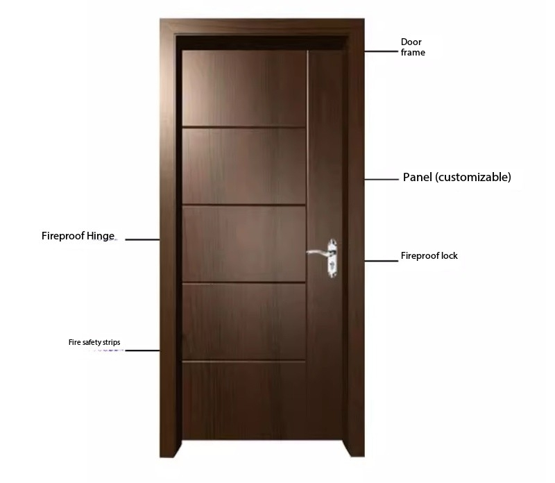 UL certified timber fire door
