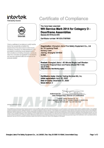 60mins BS wooden fire doors certification