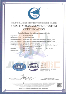 Quality Management System Certificate