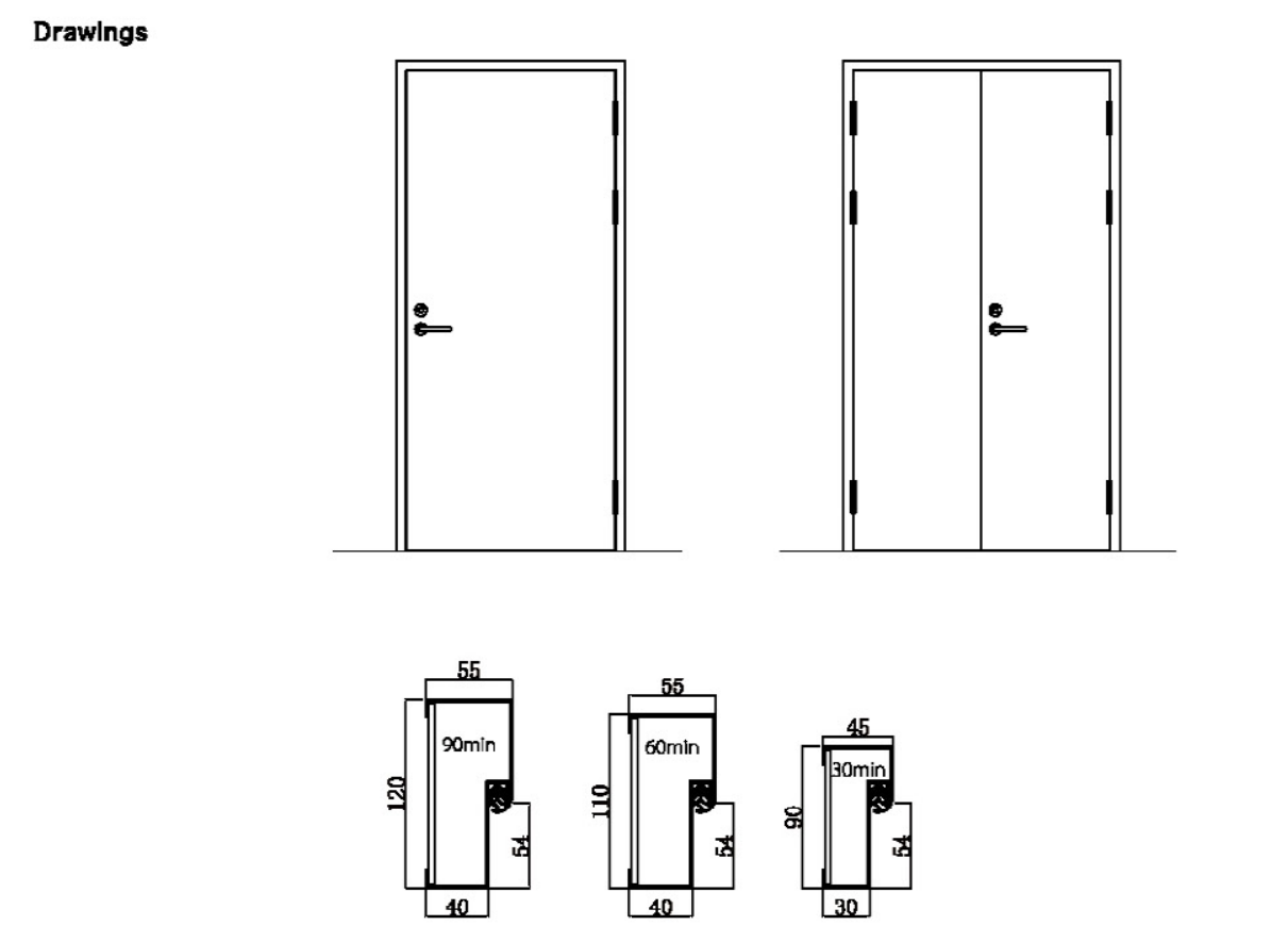 Fireproof Metal Door