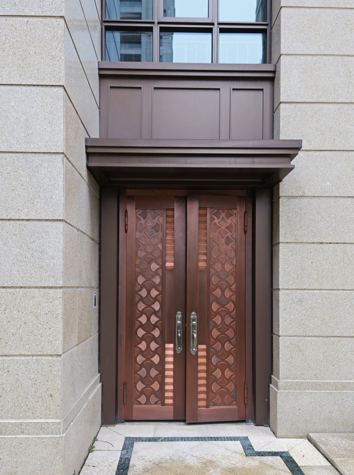 Aluminum Door for Residential Building Entrances