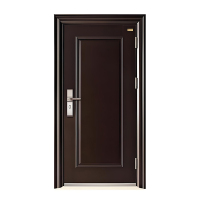 Wood And Steel Entry Door for Residential Security