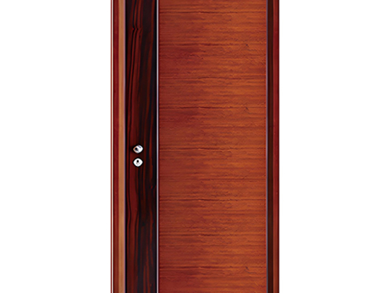 Grade D Steel Wood Security Door for Residential Entrances
