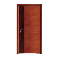 Grade D Steel Wood Security Door for Residential Entrances