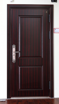 Grade D Steel Wood Security Door for Residential Entrances