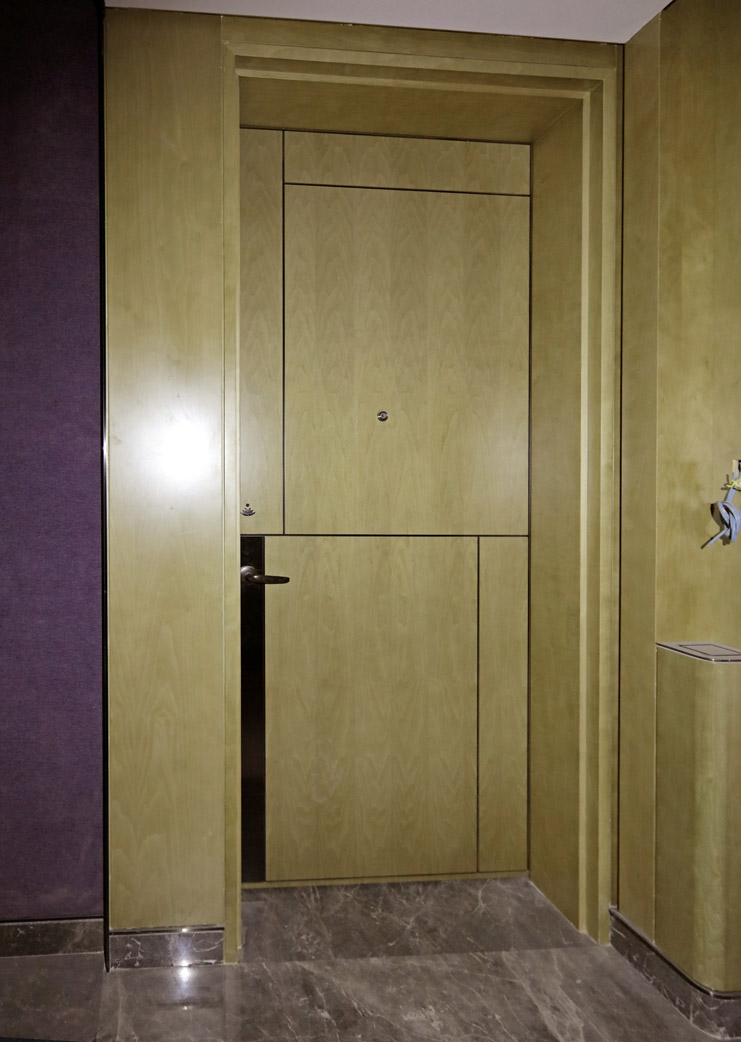 Armored wooden door