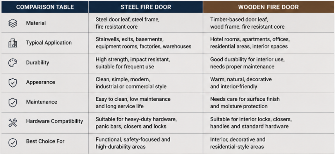 wooden fire door wooden fire door