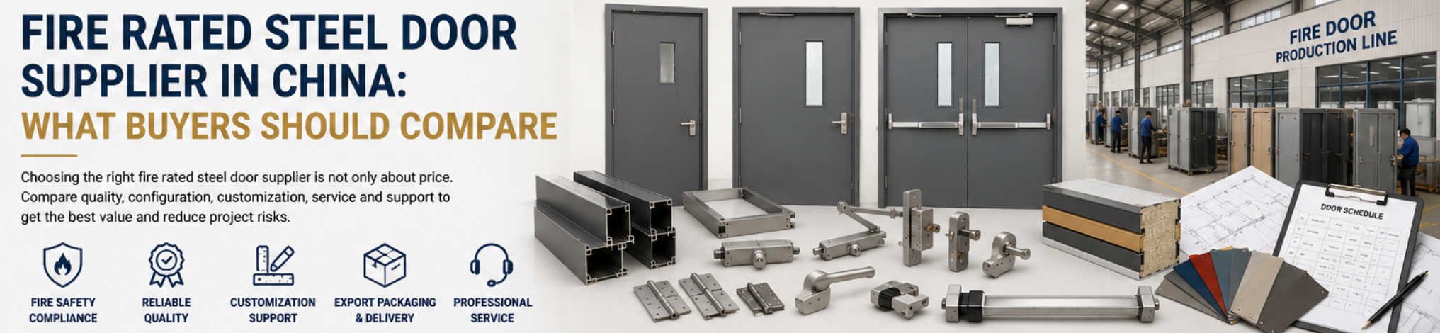 fire rated steel door supplier China fire rated steel door supplier China