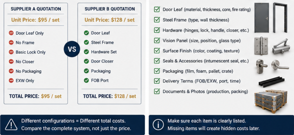 fire rated door hidden costs