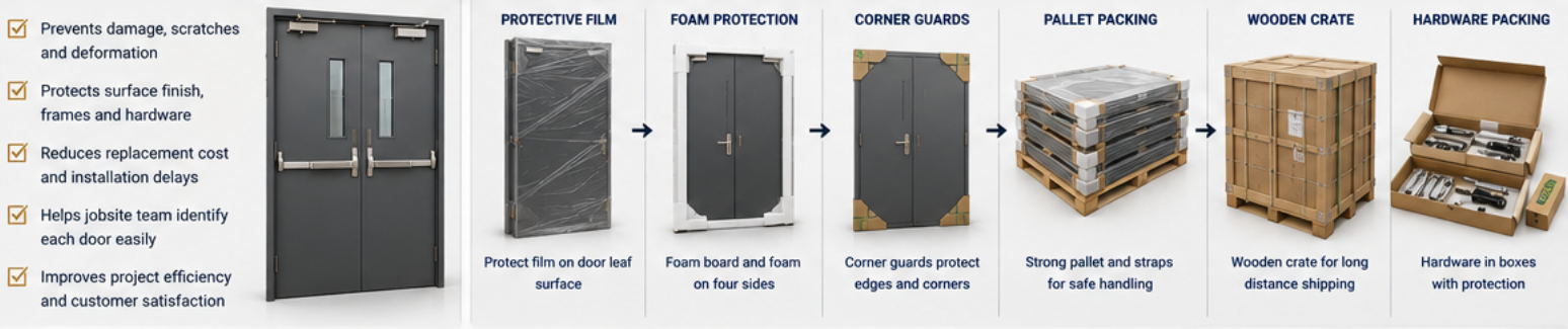 fire rated door shipping guide