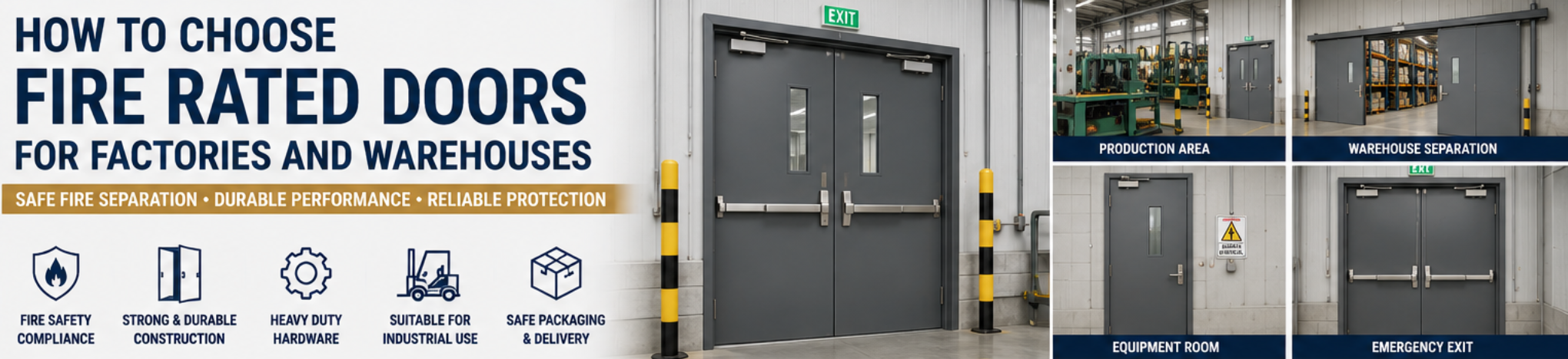 industrial fire rated steel doors