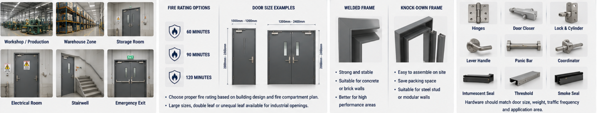fire rated doors for factories