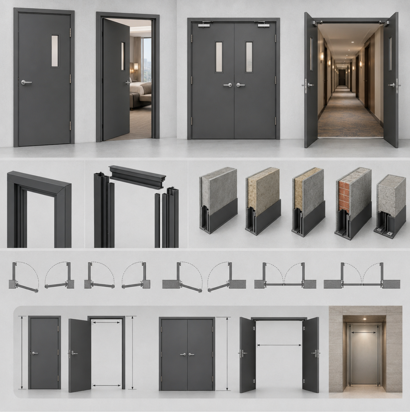 hotel fire rated steel doors