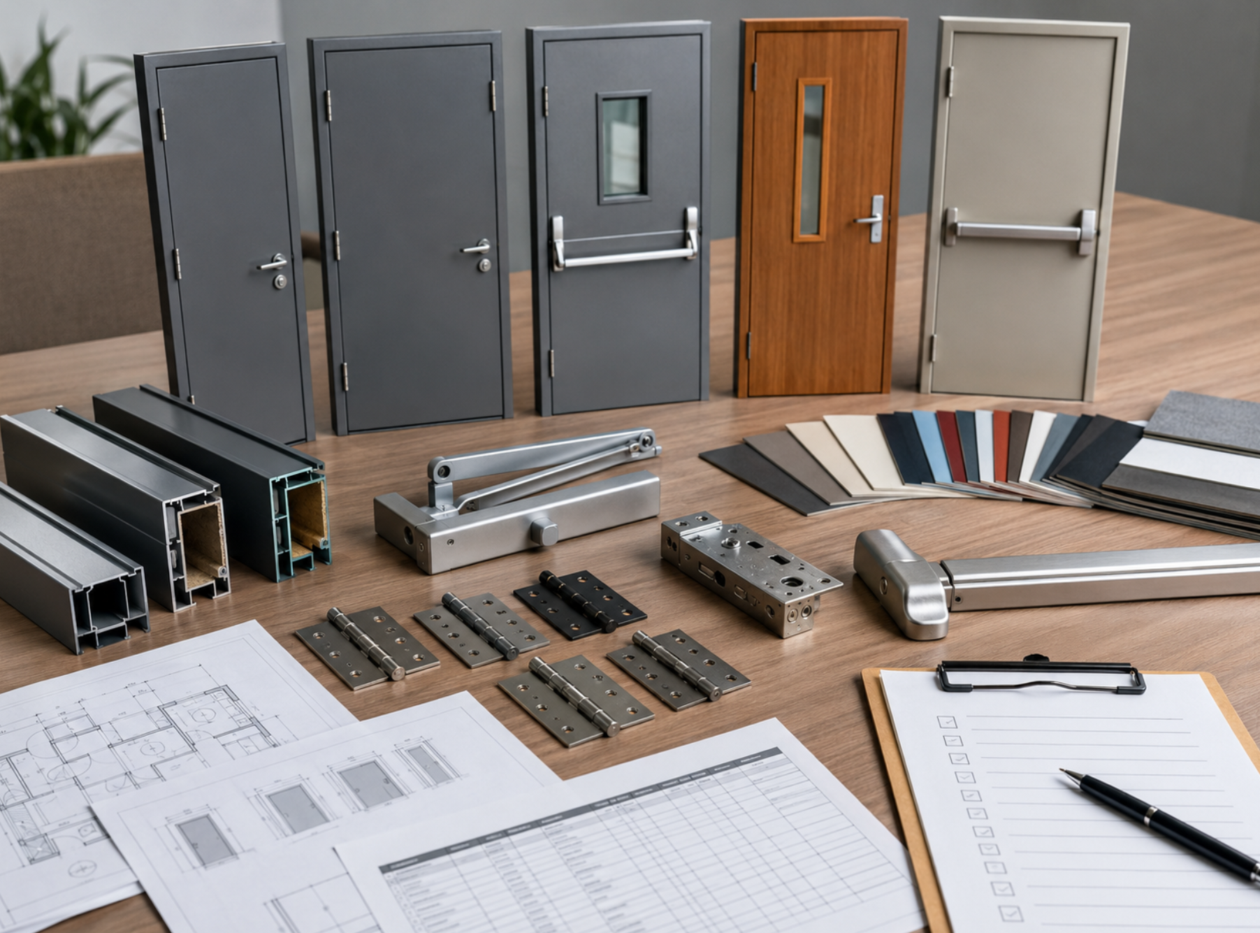 order custom fire rated doors from China
